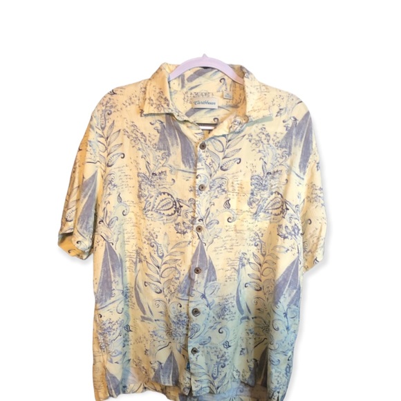 Carribean Other - Caribbean spring beachy breezey button down 100% rayon shirt